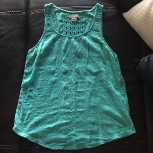 Lucky Brand sleeveless top green